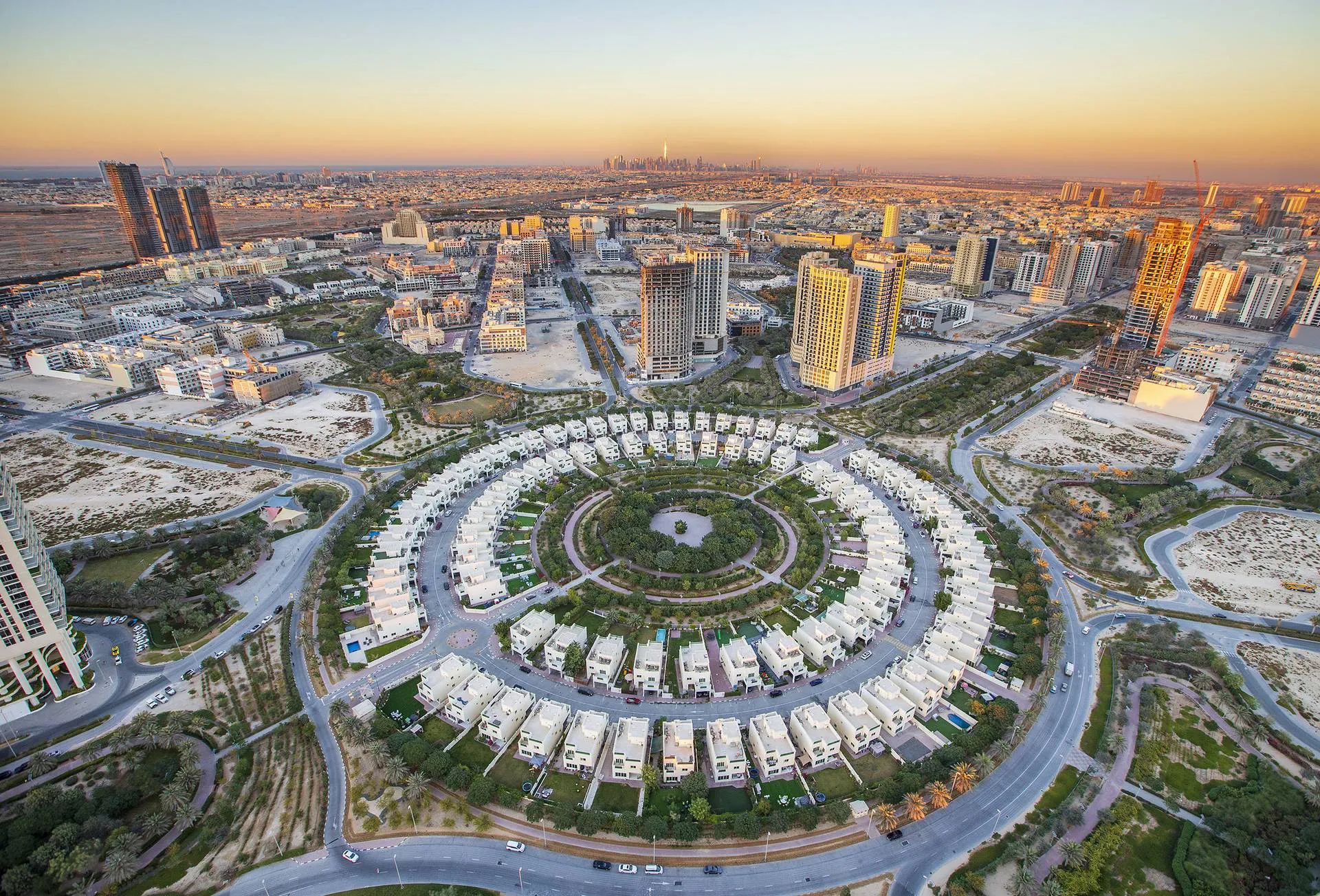 JVC Dubai aerial